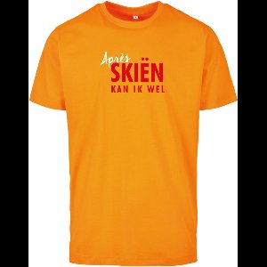 Après skiën kan ik wel wintersport t-shirt paradise orange XL - soBAD. | Foute apres ski outfit | kleding | verkleedkleren | wintersport t-shirt | wintersport dames en heren