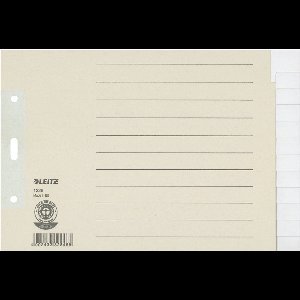 12260085 - Blank tab index - Paper - Gray - 100 g/m² - 240 mm - 24 cm