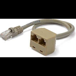 Stevige UTP-netwerkkabel categorie 6 Startech RJ45SPLITTER 0,33 m