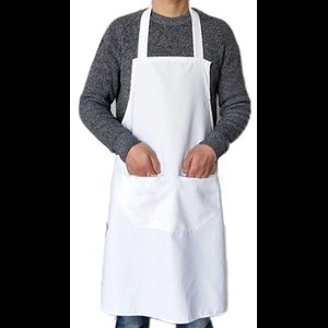 Gadgetpoint - Schort - Kookschort - Koken & Knutselen - Verfschort - Verven - One Size (Maximale omtrek 100cm) - Wit