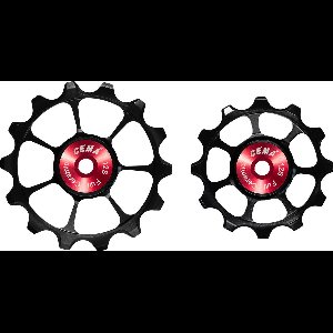 Cema Derailleurwieltjes full keramisch 12v zwart
