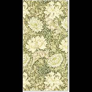 Schuttingposter Rozen - Bloemen - Groen - William Morris - 100x200 cm - Tuindoek