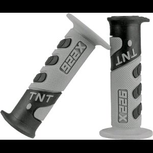 Handvat Set Zwart / Grijs Cross (Tnt) Universeel Scooter / Schakelbrommer