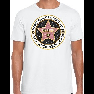 Bellatio Decorations Cadeau t-shirt heren - mentor - wit - bedankje - verjaardag XXL