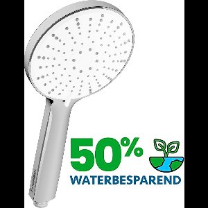 EcoRain© 50% Waterbesparende Douchekop Mark 12 CM met waterfilter - 5 Sproeistanden - Hoge Druk - Universele Aansluiting - Anti-kalk Douchekop - 2 jaar garantie - Chroom