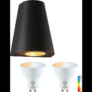 Proventa Slimme buitenlamp - Wandlamp Model G - White & Color - 1 x LED Muurlamp