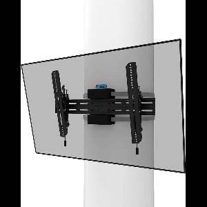 Neomounts WL35S-910BL16 TV pilaarsteun - kantelbaar - 40-75" - max. 50 kg - montage op Ø25-100 cm pilaar - vergrendelbaar (incl. veiligheidsschroef) - zwart