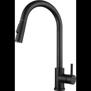 Zwarte Keukenkraan - Uittrekbare uitloop - Wasteltafelkraan