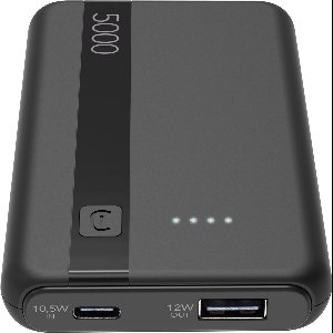Cellularline PBENTRY5000K powerbank Lithium-Ion (Li-Ion) 5000 mAh Zwart