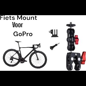 Fiets Mount Voor Gopro 13 12 - Gopro Hero 13 12 11 10 9 8 7 6 5 4 Fiets Mount - Bike Mount for Gopro - Fiets Mount Gopro - Fiets Bundle - Aluminium - Bionische Arm - Gopro Accessoires