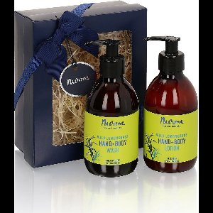 "Wild Lemongrass Body Care Duo – Hand Wash & Body Milk Set"