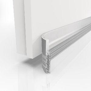 PolkaHome Tochtstopper voor deuren 100cm wit - deurrubber zelfklevend extra sterk - deurtochtstopper voor maximale isolatie - tochtstopper voor deuren - deurtochtstopper voor deuren