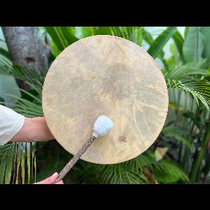 LIDAH® Sjamanendrum - 50cm Traditional Rawhide - Sjamaanse Shaman Drum - Sjamanen Percussie voor Volwassenen - Spirituele Sjamaan Trommel