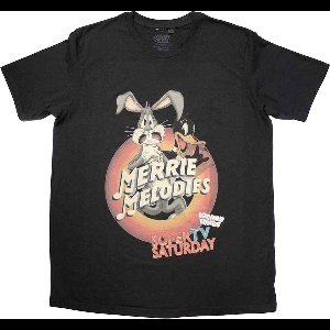 Looney Tunes - Merrie Melodies Heren T-shirt - L - Zwart