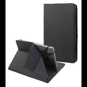 DELTACO TPF-1224, Universele tablet cover, 7 / 8 ", geïntegreerde standaard, 360 graden draaibaar, Zwart