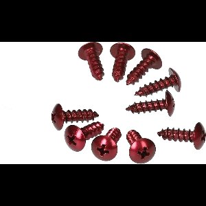 Mezoly schroefset M5x12mm rood (10 stuks)