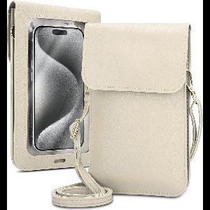 Mobielhoesje geschikt voor Blackview A95 in WIT Etui Case Cover Handtas voor dames