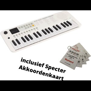 Medeli Nebula Mini Size Keyboard | 37 Toetsen | Met Specter Akkoordenkaart | Draadloos | Wit