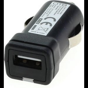 USB autolader met 1 poort - Smart IC - 2,4A / zwart