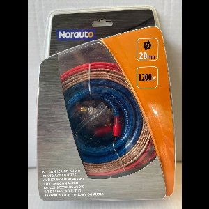 NorAuto - Versterker / Audio aansluitkit - 20mm2 OFC kabelset compleet met luidsprekerdraad