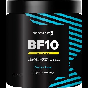 Body & Fit BF10 Pre Workout - Blue Ice - Pre-Workout met Cafeïne - AstraGin® - 30 servings (315 gram)