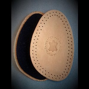 Debe Pure Premium Leder Half Inlegzolen maat 42/43 - Leer/Lederen - Voorvoet - Schokdempend - Comfortabel - Dames/Vrouwen & Heren/Mannen