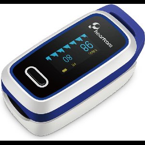 Pheartcare Saturatiemeter Zuurstofmeter met Inspectie Certificaat en Medische Kwalificatie - Blauw