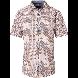 Casa Moda overhemd rood blauw Maat 6XL