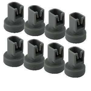 DEGG® - Vaatwasser wieltjes bovenkorf - Ø 24mm - Geschikt voor IKEA, AEG, Electrolux, Zanussi, Etna, Atag, Juno en Pelgrim - 8 STUK(S)