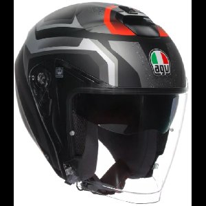 AGV Irides Zurigo Mat Zwart Grijs Jethelm - Maat XXL - Helm