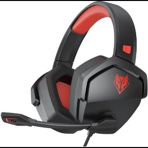 Intelectro Gaming Headset - Ervaar Gaming op een Geheel Nieuw Niveau! - Noise Cancelling - Geschikt voor PS4/Xbox 1/PC/Nintendo Switch - Zwart/Rood - Levering Sneller dan Aangegeven!