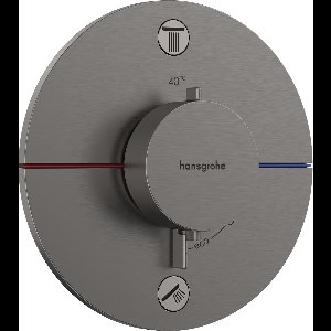 hansgrohe ShowerSelect Comfort S thermostaat inbouw voor 2 functies Brushed Black Chrome