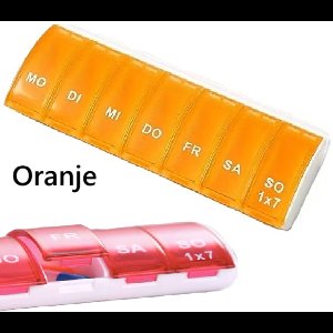 Pillendoosje I Pillendoos I Medicijn Doosje I Pil Box I 7 dagen I 1 Week I Maandag t/m Zondag I Oranje