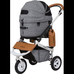 AirBuggy Dome 3 Regular Earth Grey – Premium buggy voor hond of kat - Wandelwagen voor huisdieren