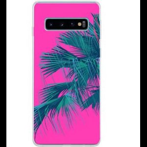 Bigben Connected, Hoesje Geschikt voor Samsung Galaxy S10 Hard Jungle, Fuchsia