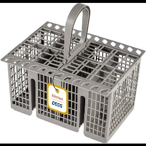 DEGG - Bestekmand universeel voor Vaatwasser - met gleuf - Vervangende Bestekkorf met handvat - Geschikt voor vrijwel alle merken - stevig & duurzaam