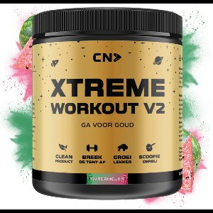 CN Supplements Xtreme Workout V2 - Watermelon - Pre Workout - Met Cafeïne - 300 gram - 38 doseringen