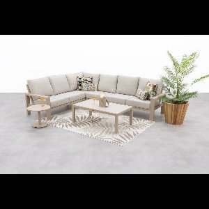 Verano/Atlanta loungeset (5-delig) - Latte
