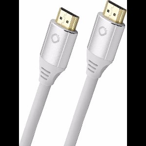Oehlbach HDMI gecertificeerd 2.1 - [1x HDMI-stekker - 1x HDMI-stekker] 3 meter wit