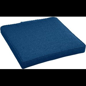 Hespéride Korai Stoelkussen met klittenband - Waterafstotend - Afneembare hoes - 40x40cm - Indigo