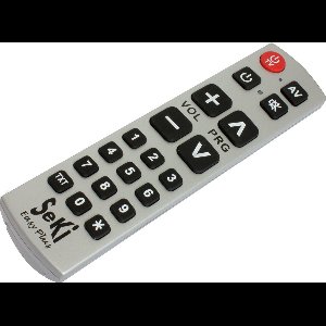 Universele afstandsbediening Seki Easy PLUS- Werkt alleen op infrarood- Zilver