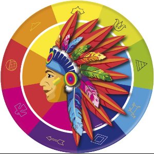 Indianen Party Borden - 8 stuks