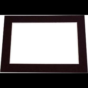 Passepartout Zwart - Buitenmaat 12,7x17,8cm (25 stuks)