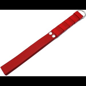 Kiotos - Rood Lederen Paddle met Gouden D-Ring Handvat