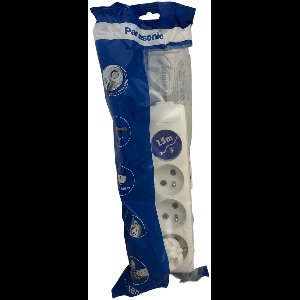 Stekkerdoos met schakelaar en muurbevestiging - 1.5 meter - 3 stopcontacten - Penaarde - Wit