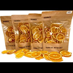 Toussaint Botanicals Premium 100 stuks Gedroogde Sinaasappel Schijfjes 100% Natuurlijk - Cocktails - Decoratie - Taartversiering - Sinaasappel plakjes - Spaanse Sinaasappel – Gratis Verzending!