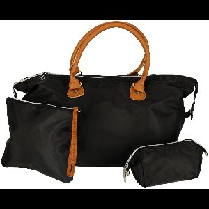 Baby Verzorgingstas voor Moeders – Luiertas Set met 2 Pouches, Thermovakken & Rits – Zwart