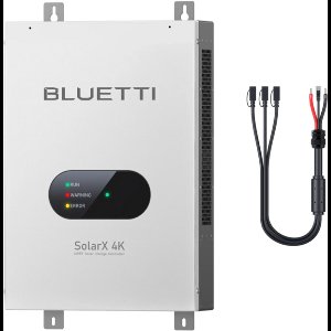 BLUETTI SolarX 4K & XT60-adapterkabel.Compatibel met Apex 300, B300, B300K, B300S, AC300, AC500. Supersnel opladen via zonne-energie, levert tot 4 kW aan zonne-energie. Ondersteunt zonnepanelen van 150 V tot 500 V.voor thuis, camper,Reis