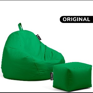 Casacomfy – Pear Original – Zitzak met Voetenbankje – Groen – Waterbestendig