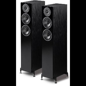 Wharfedale Diamond 12.4 Vloerstaande Speakers - Hifi Stereo Set - Passieve Speakers - 2,5-Weg Luidsprekers - Zwart